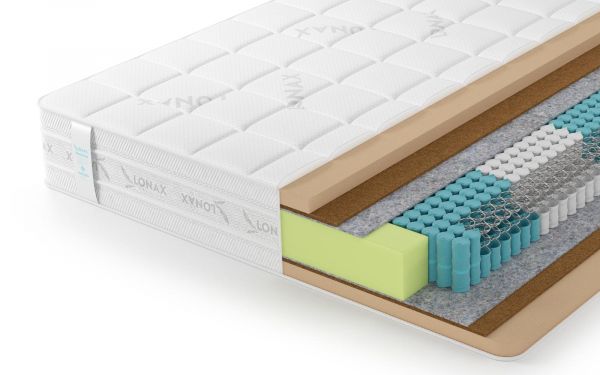 Матрас Lonax Memory Medium S1000 5 зон (Мемори&nbsp;Медиум&nbsp;S1000&nbsp;5&nbsp;зон)